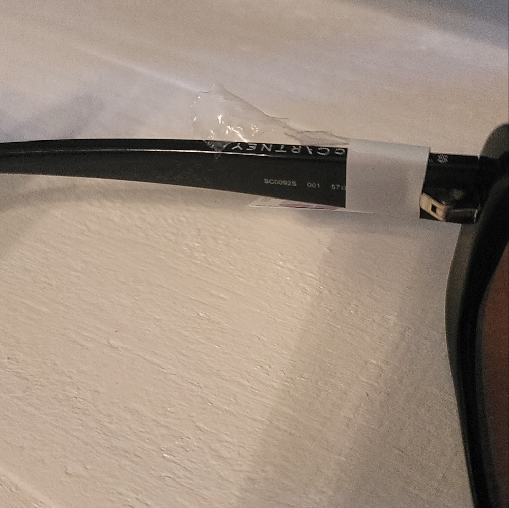 NWT Stella McCarthy Black Chrome Mirror Sunglasses Glasses - Picture 3 of 8